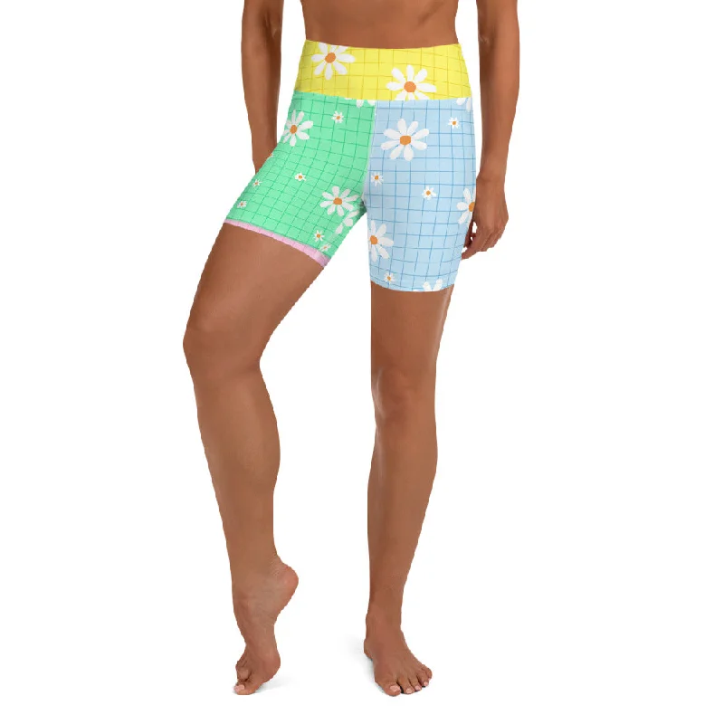 Deal of the Day Pastel Patches Yoga Shorts