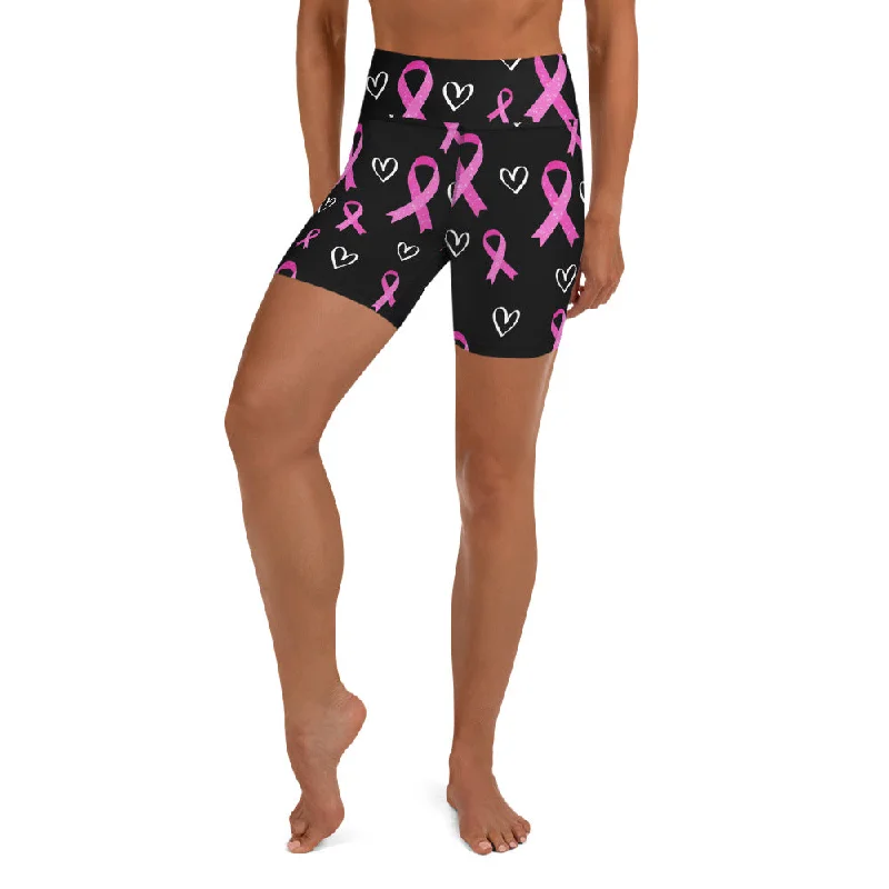 Value Pack Pink Ribbon Yoga Shorts