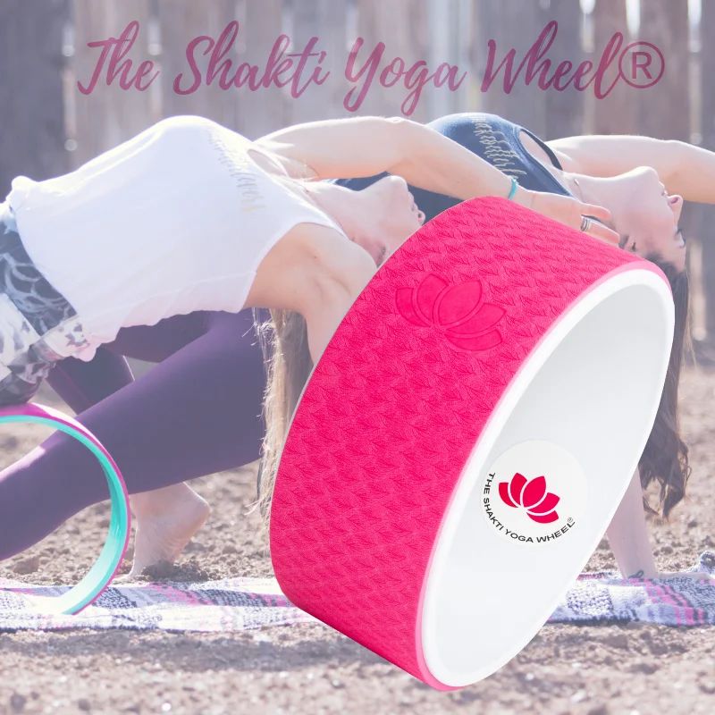 Final Clearance Raspberry Pink Yoga Wheel Imprint