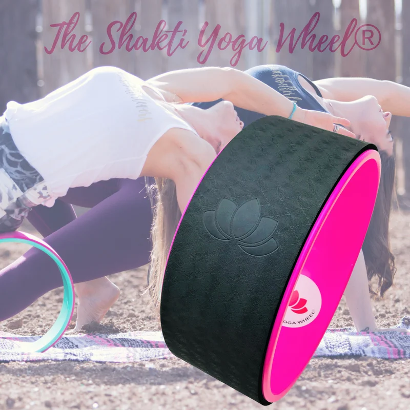 Don't Delay Pink Black Yoga Wheel