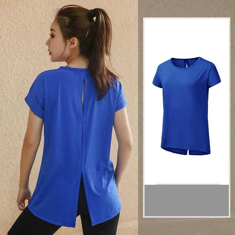Price Slash Plus Size L-XXXXL Fitness Yoga Top Women Short Sleeve Yoga T-Shirt Running Gym Sport Tops Fitness Workout Breathable Sportswear Price Slash Plus Size L-XXXXL Fitness Yoga Top Women Short Sleeve Yoga T-Shirt Running Gym Sport Tops Fitness Workout Breathable Sportswear