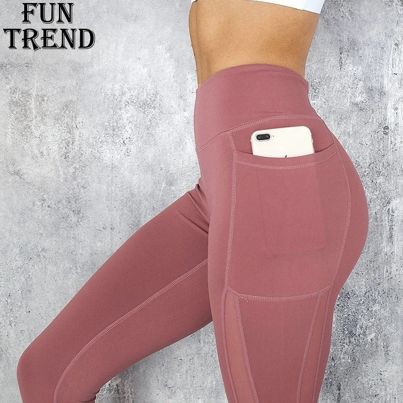 Bonus Offer Pocket Solid Sport Yoga Pants High Waist Mesh Sport Leggings Fitness Women Yoga Leggings Training Running Pants Sportswear Women Bonus Offer Pocket Solid Sport Yoga Pants High Waist Mesh Sport Leggings Fitness Women Yoga Leggings Training Running Pants Sportswear Women