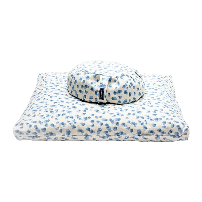 Closeout Deal Polka Dot Zafu Zabuton Set