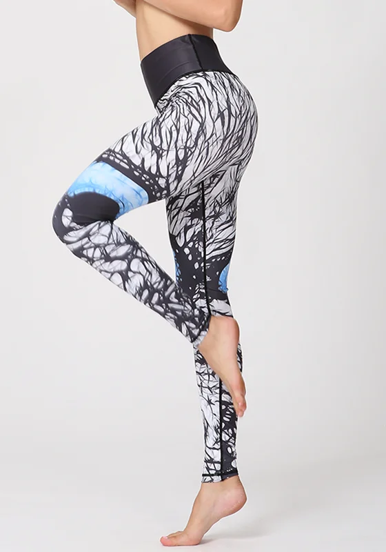 Flash Deal Printed High Waist Yoga Pants