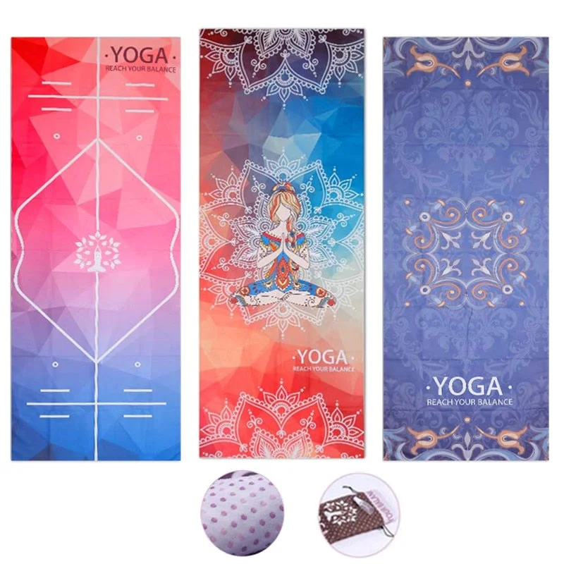 Value Deals Printed Yoga Mat Towel