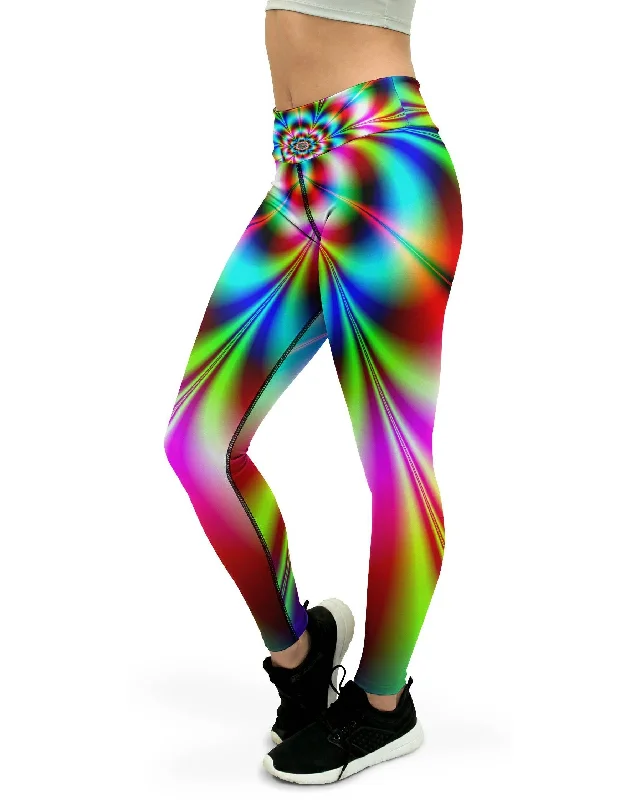 Instant Deal Psychedelic Neon Yoga Pants