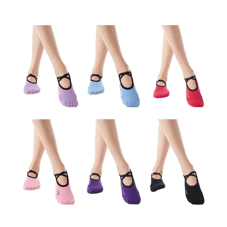 Weekend Offers That Tempt Pure Color Lace Up Yoga Socks