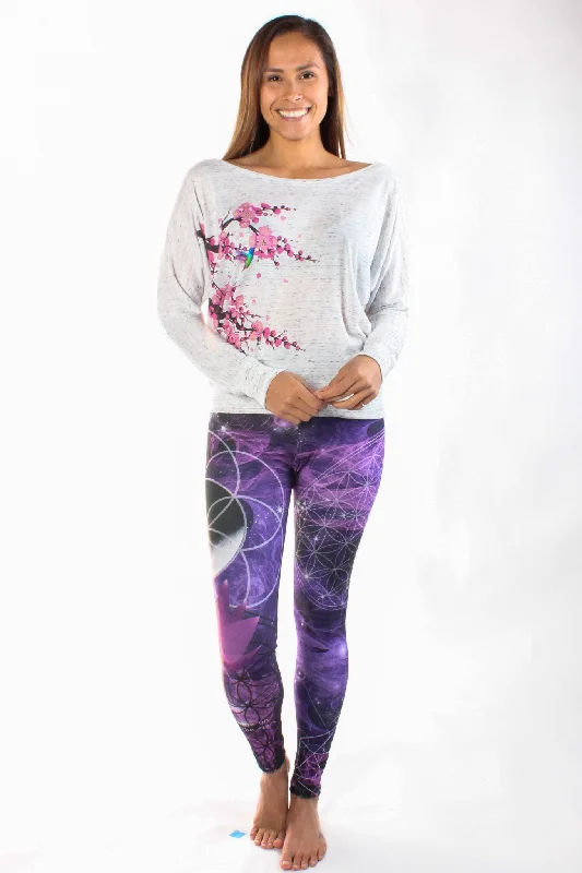 Flash Sale Purple Flower Pant Of Life Eco-light Recycled Water Bottle Pant