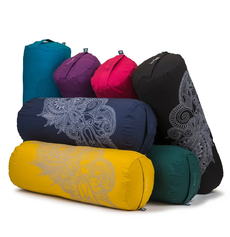 Midnight Madness Round Bolster - Organic Cotton - Henna
