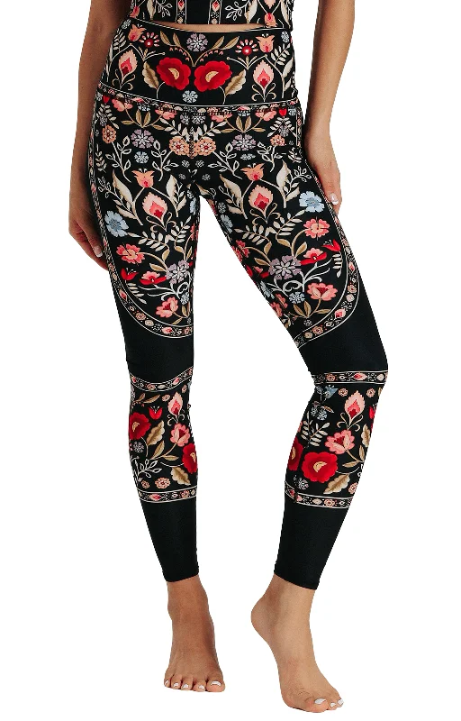 Exclusive Offer Rustica Printed Yoga Leggings by Yoga Democracy