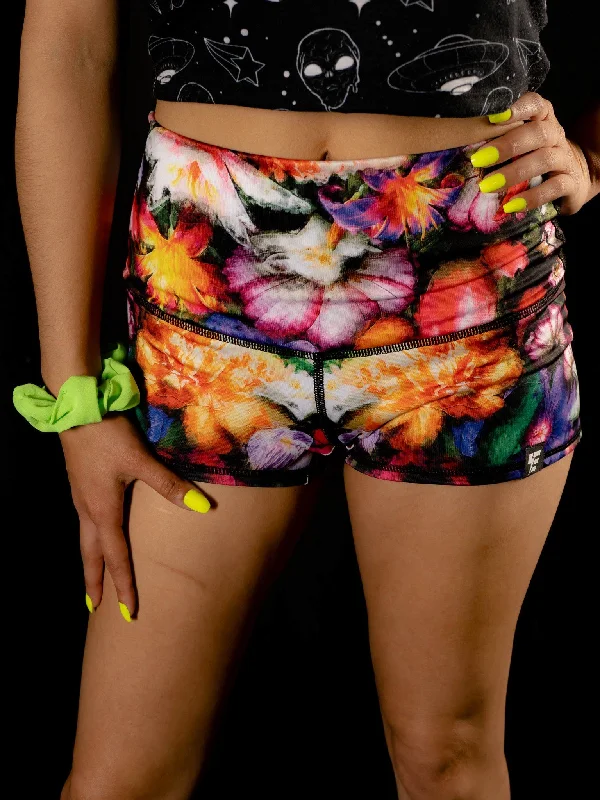 Stock Up Sacred Bloom Yoga Shorts