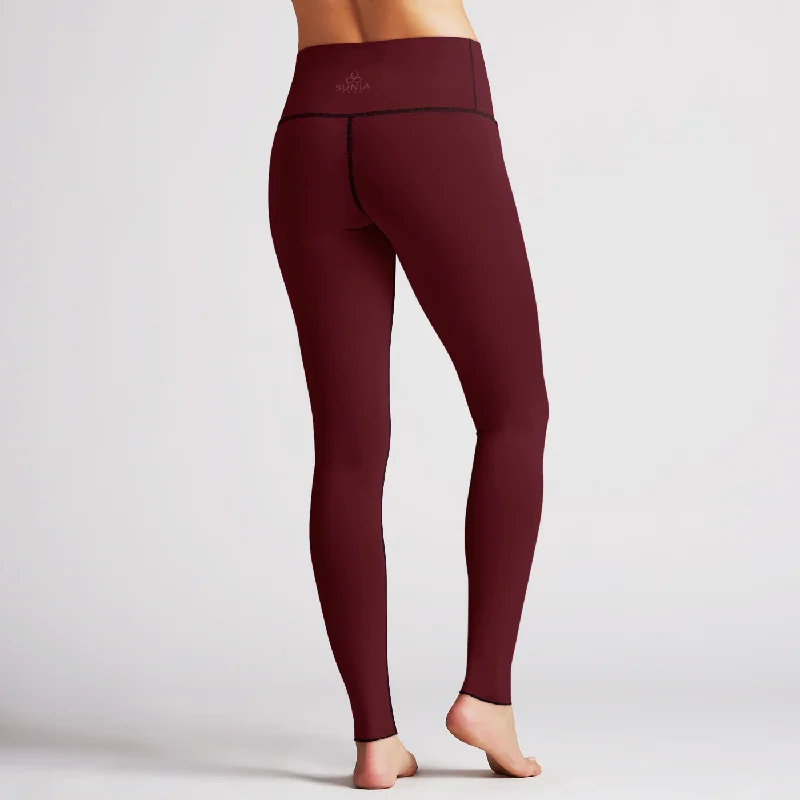 Weekend Special Solid Sandalwood High Waist Reversible Leggings
