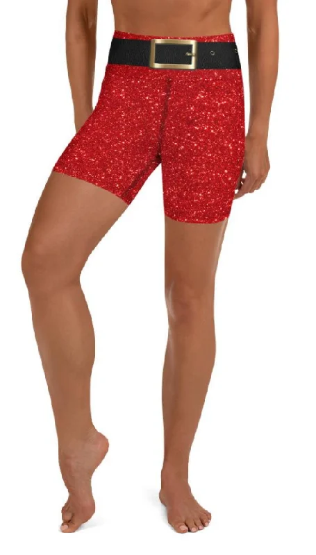 Weekend Discounts to Celebrate Santa's Outfit Yoga Shorts