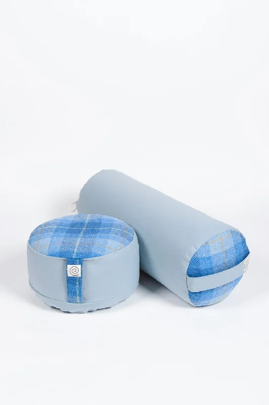 Pay Less Scottish Duo - Yoga Bolster & Meditation Cushion Set