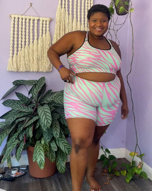 Amazing Value Disco Zebra Bike Shorts