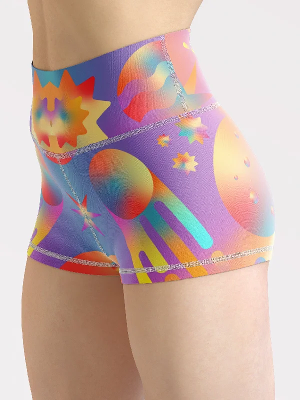 Great Bargain Space Gushers Yoga Shorts