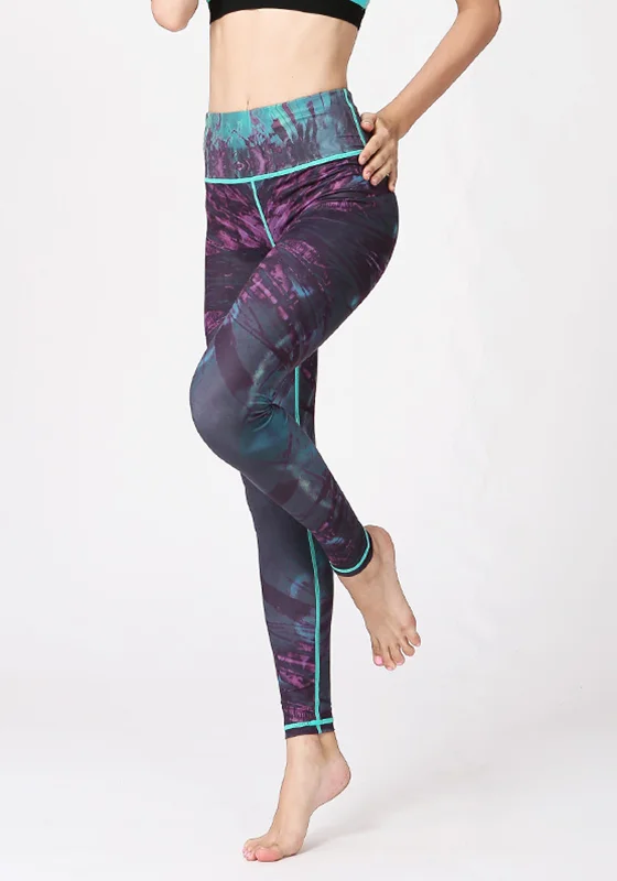 Weekend Price Cuts Galore Splash Elastic Yoga Pants