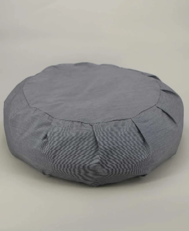 Shop and Save Striped Zafu Cushion – Grey and White