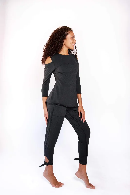Low Price Sunday Jogger in Jet Black by Yoga Democracy