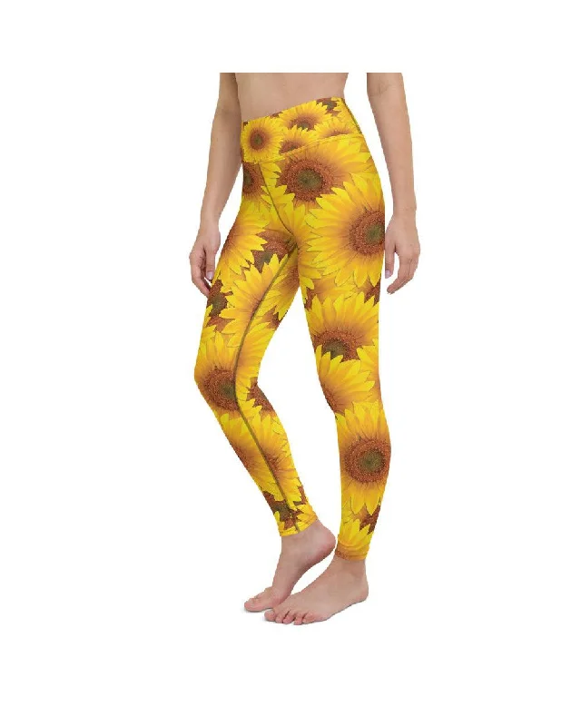 Overstock Sale Sunflower Yoga Pants