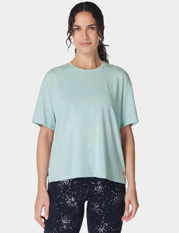 Great Bargain Soft Flow Studio T-Shirt - Muted Teal Blue