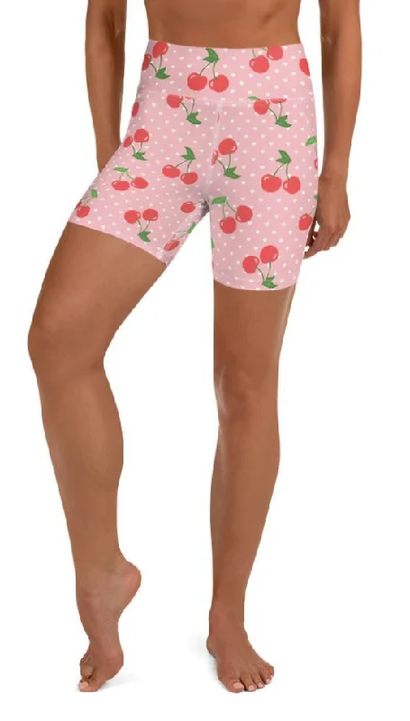 Weekend Deals That Impress Sweet Cherry Yoga Shorts