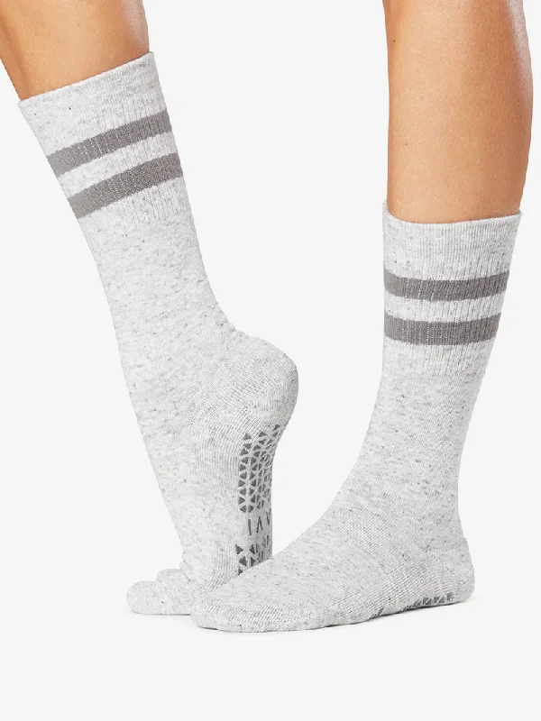 Weekend Bargains to Sizzle Tavi Noir Kai Grip Socks - Heather/Light Grey