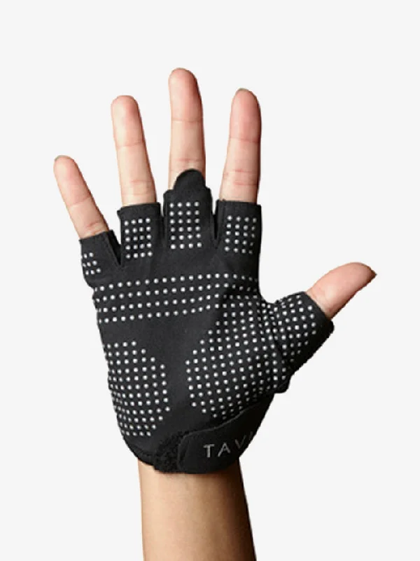 Fantastic Savings Tavi Noir Half Finger Grip Gloves - Ebony