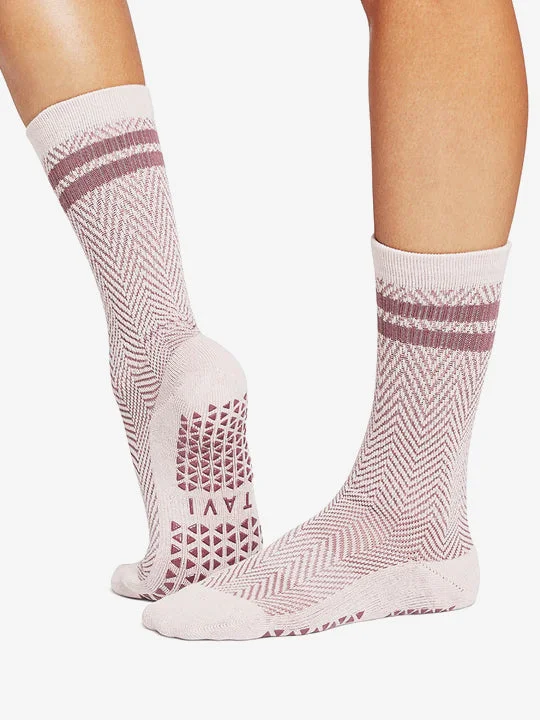 Weekend Discounts to Relish Tavi Noir Kai Grip Socks - Soft Blush