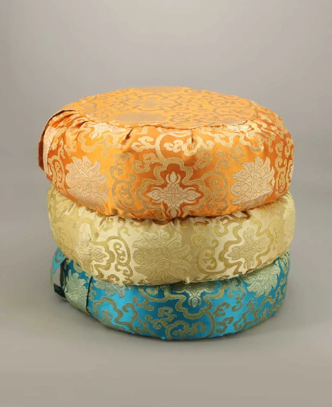 Reduced Rates Temple Zafu Meditation Cushion in Brocade