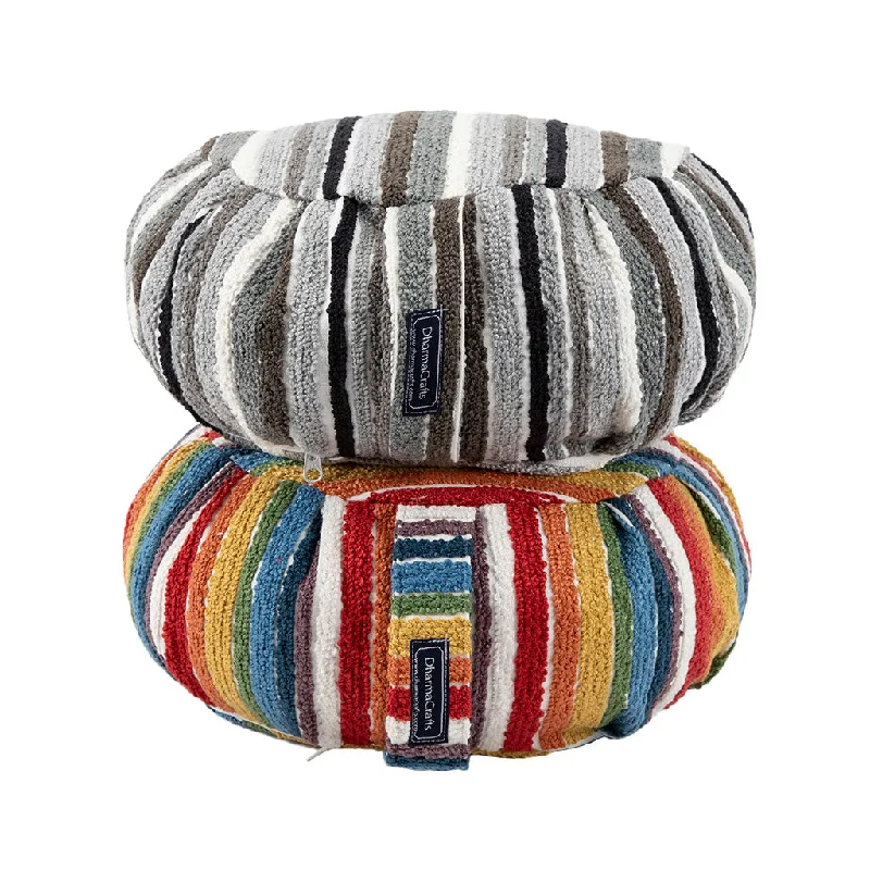 Lowest Rates Textured Stripe Buckwheat Hull Zafu
