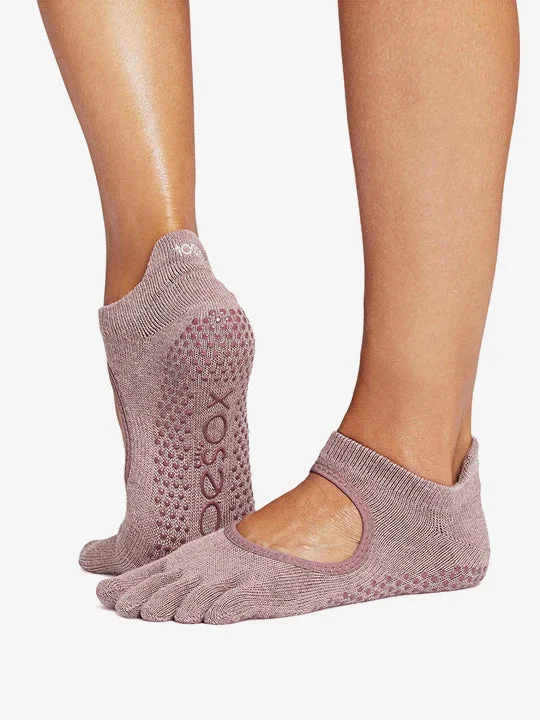 Weekend Bargains to Celebrate ToeSox Full Toe Bellarina Grip Socks - Rosy