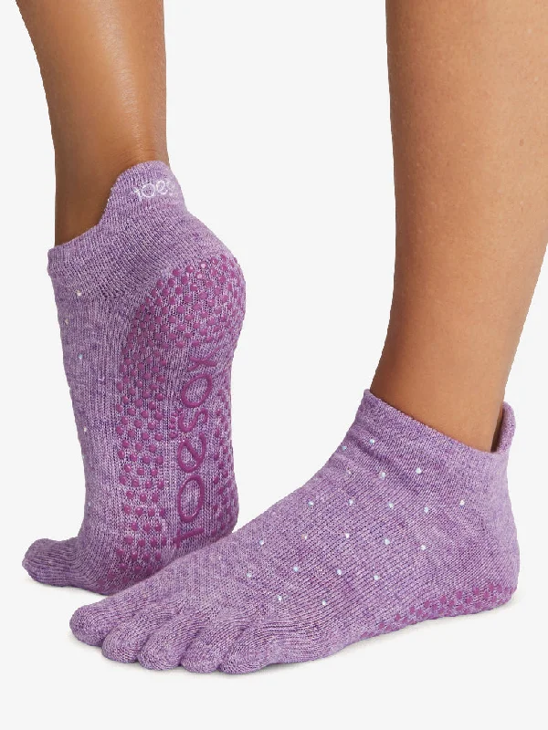 Weekend Discounts to Grab ToeSox Full Toe Low Rise Grip Socks - Violet Twinkle