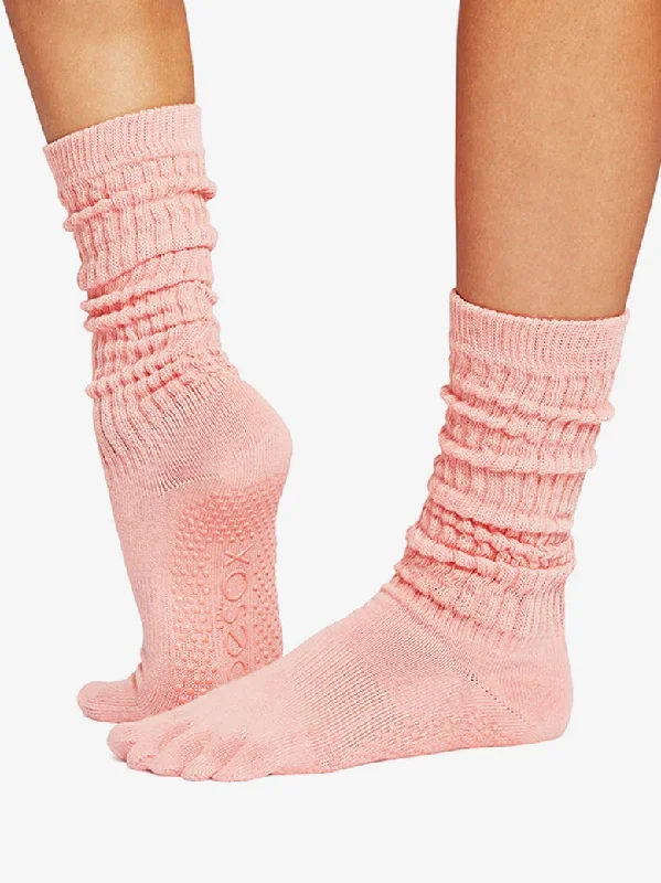Weekend Deals That Amaze ToeSox Full Toe Slouch Grip Socks - Blaze