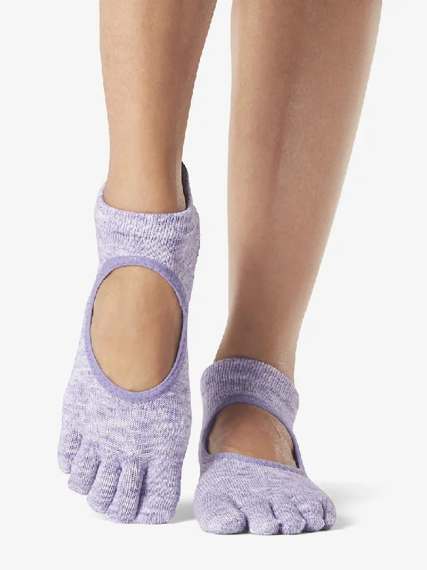 Weekend Deals That Sizzle Toesox Full Toe Bellarina Grip Socks - Heather Purple