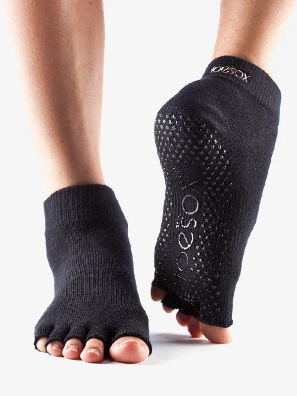 Daily Special ToeSox Half Toe Ankle Grip Socks - Black