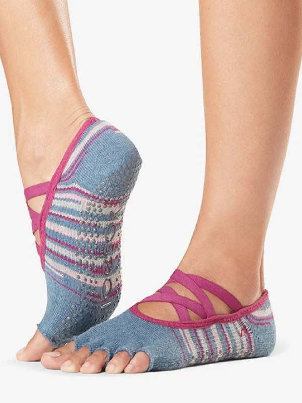 Huge Savings ToeSox Half Toe Elle Grip Socks - Gypsy 