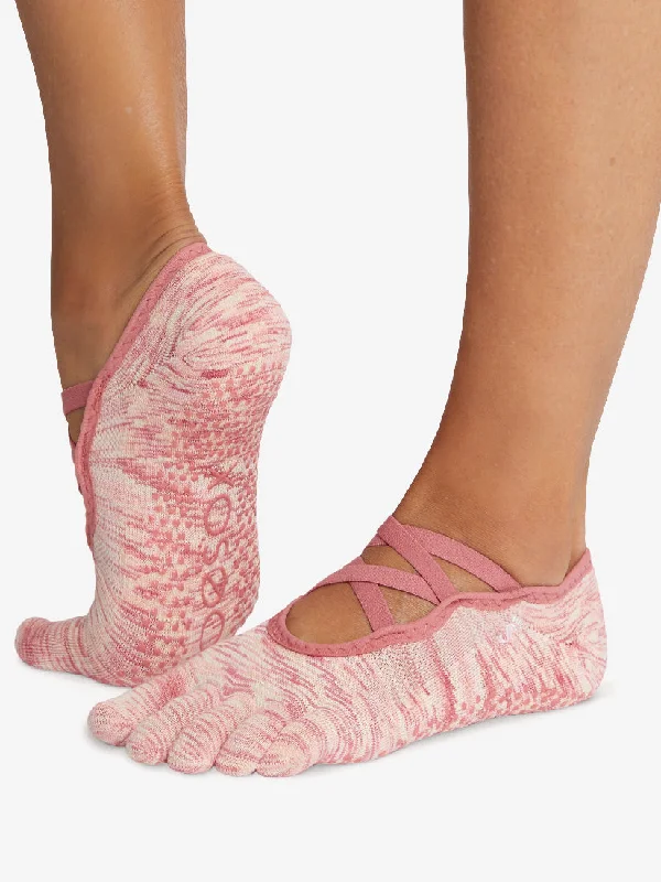 Weekend Savings Bonanza ToeSox Tec Full Toe Elle Grip Socks - Power