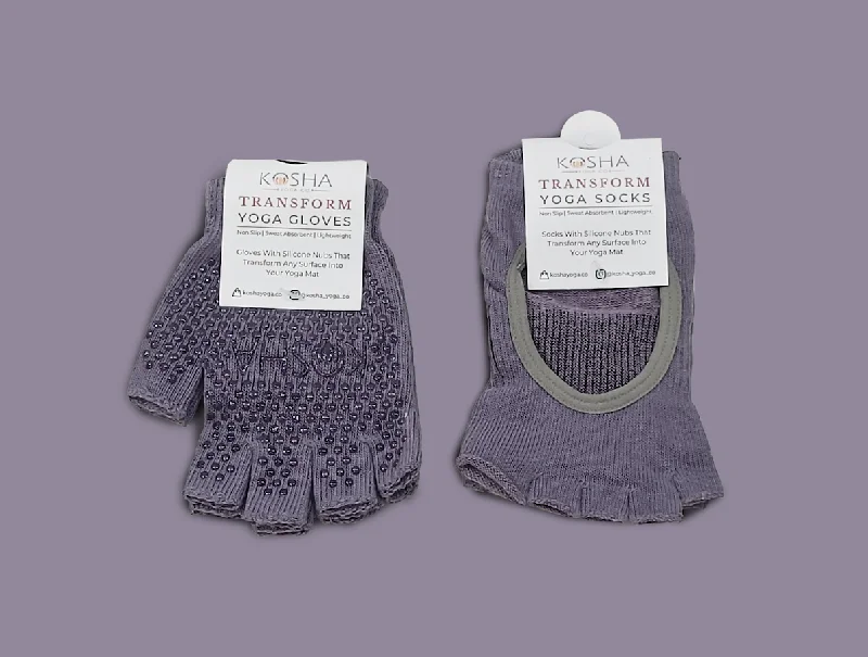 Hurry Up Transform Yoga Socks & Gloves
