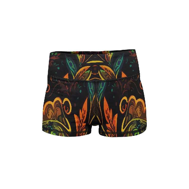 Weekend Savings Fiesta Tribal Night Yoga Shorts