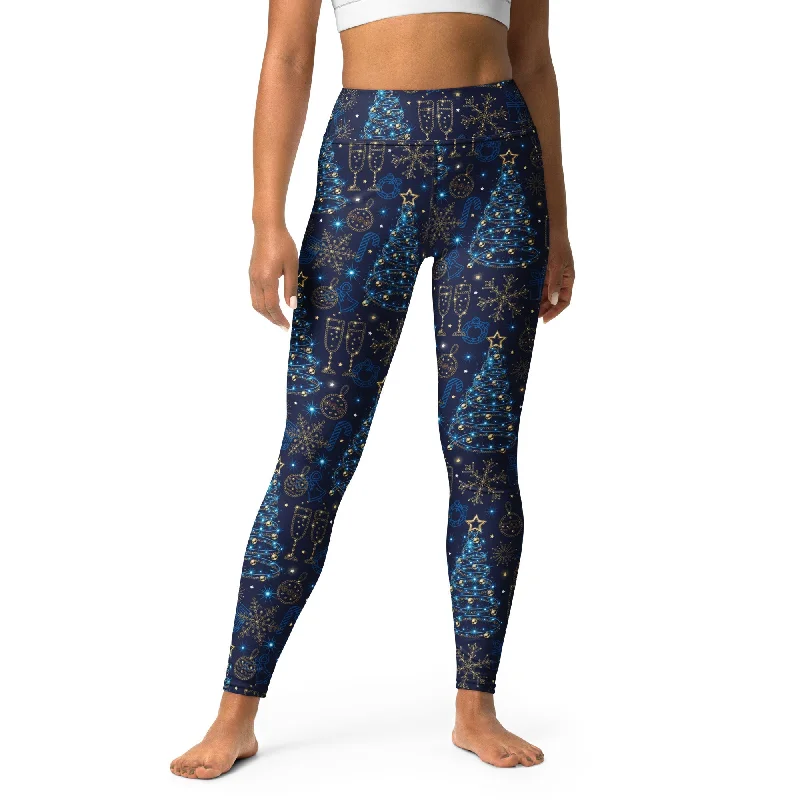 Weekend Deals to Make You Happy Twinkling Tinsel Dreams Yoga Leggings