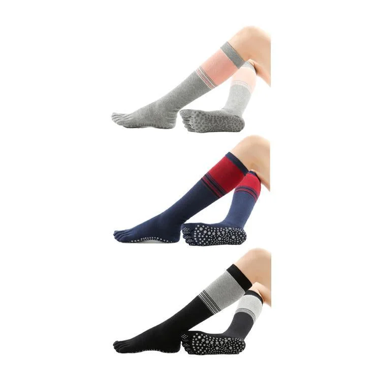 Weekend Bargains to Snag Two-color Knee-length Yoga Socks