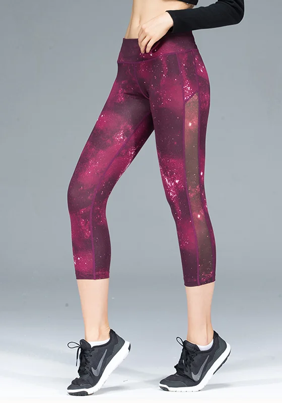 Flash Sale Little Pocket Mesh Panel Capris