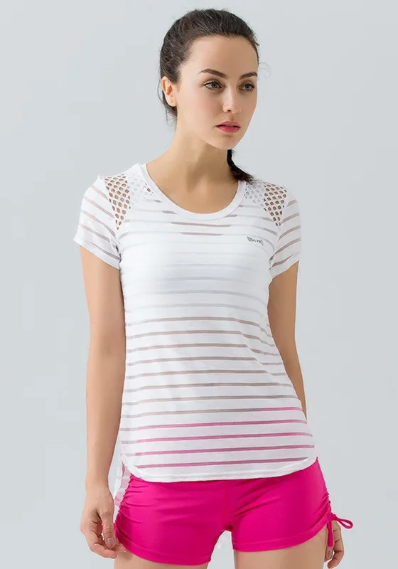 Lowest Rates Stripe Hollow Out Top