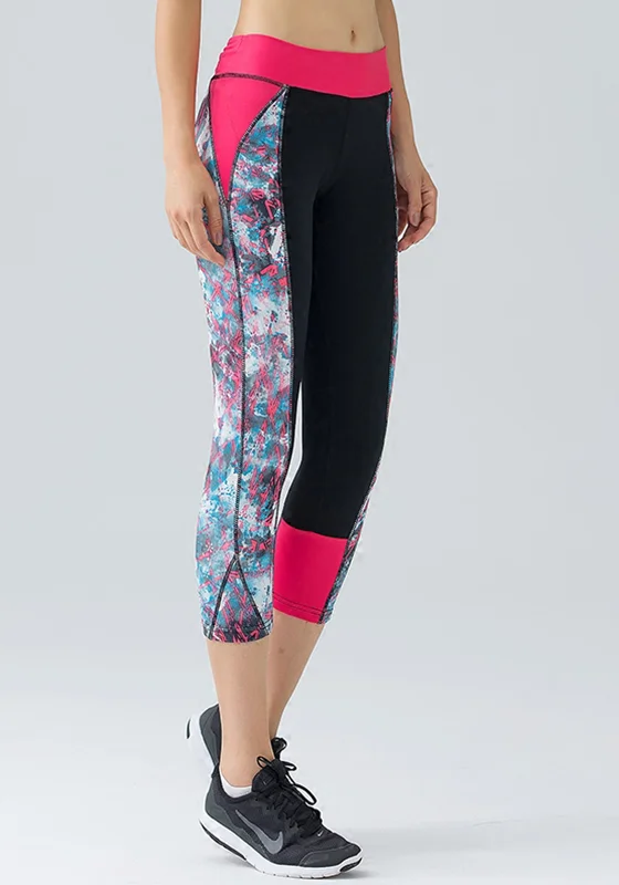 Weekend Specials to Enjoy Mesh Panel Yoga  Zip Pocket Capris