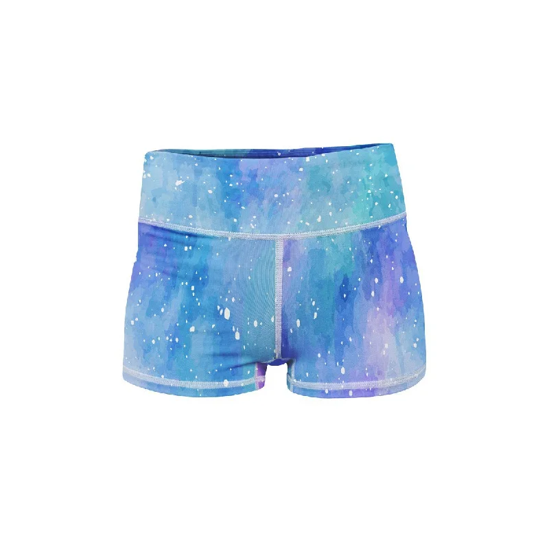 Hurry In Unicorn Galaxy Yoga Shorts