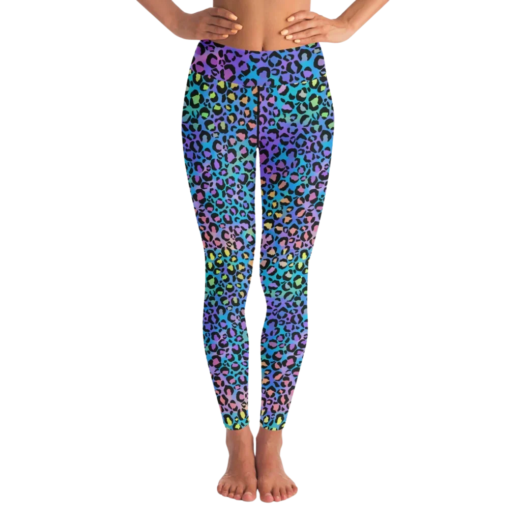 The Best Deal UNLEASH YOUR POWER WITH NEON LEOPARD YOGA LEGGINGS