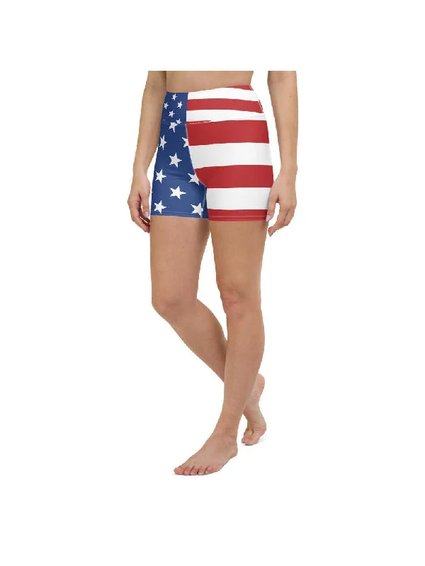 Weekend Bargains to Snag USA Stars & Stripes Yoga Shorts