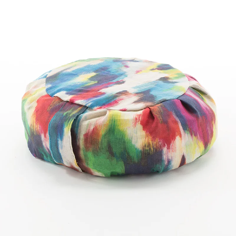 Final Offer Rainbow Watercolor Buckwheat Hull Zafu