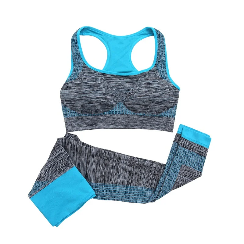 Weekend Specials to Cherish Women Breathable Yoga Sports Sets Fitness Bra+Pants Leggings Set Gym Workout Sportswear 2Pcs Set Ship From US